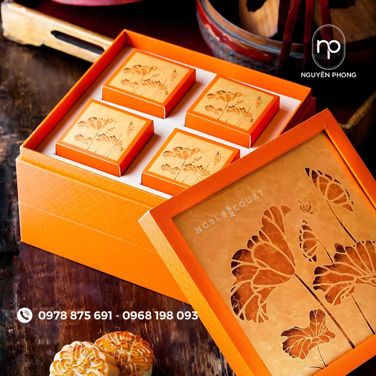 Mẫu in hoa văn trên hộp giấy cao cấp